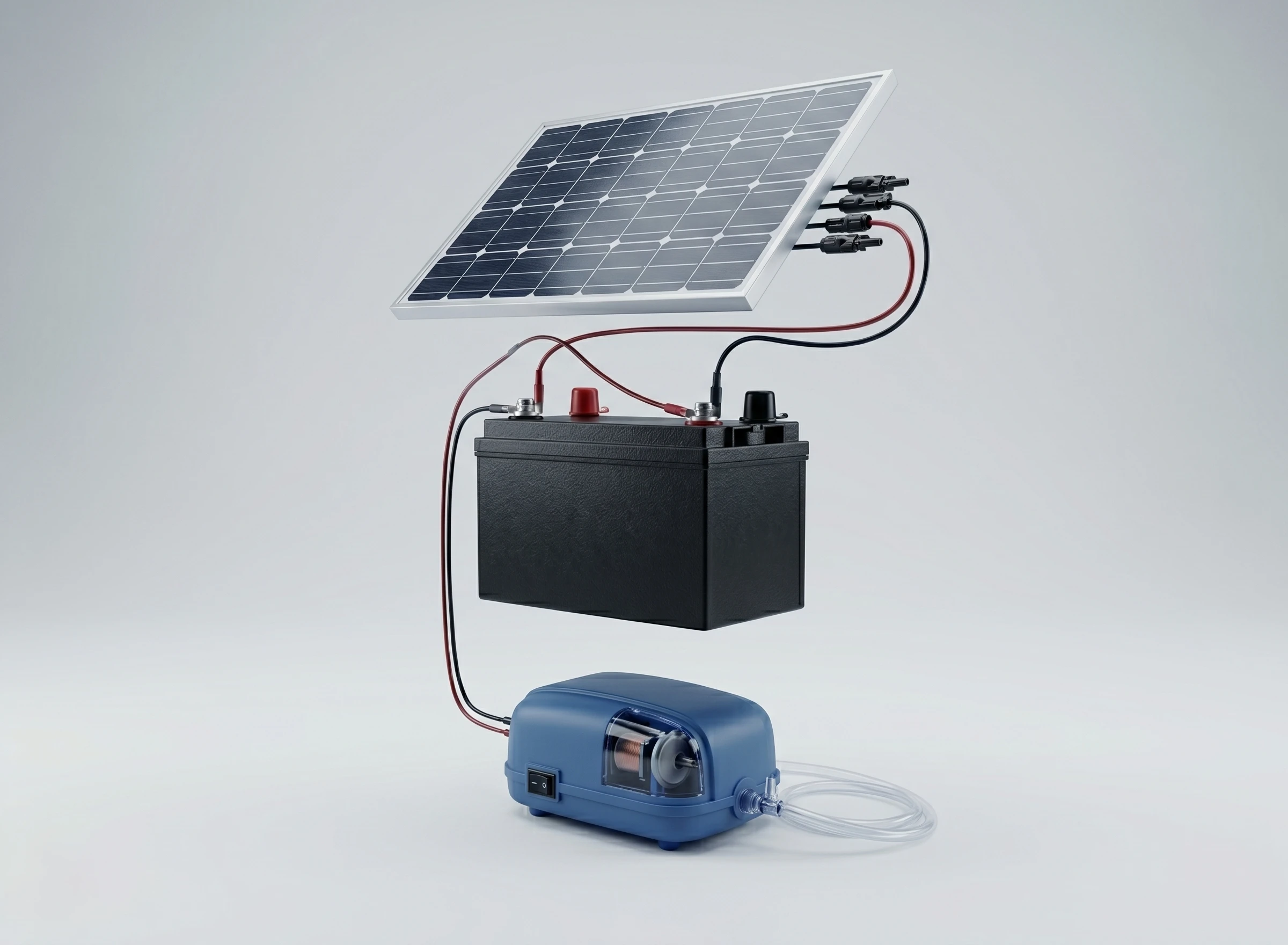 Solar panel and battery components